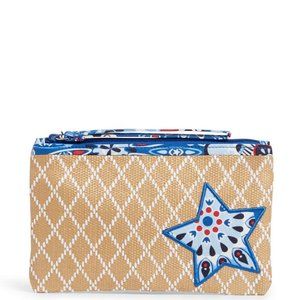 Vera Bradley Fireworks Medallion Beach Wristlet
